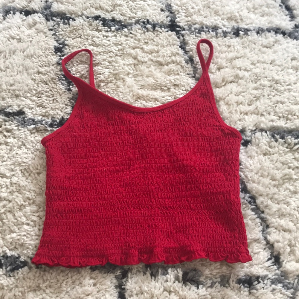 Hollister Red Cropped Tank